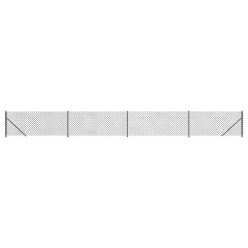 Trådhegn med flange 0,8x10 m antracitgrå