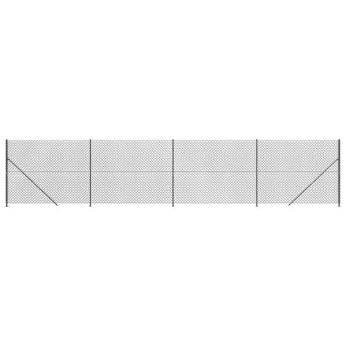 Trådhegn med flange 1,8x10 m antracitgrå