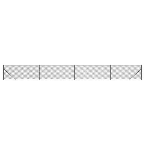 Trådhegn med flange 1,1x10 m antracitgrå