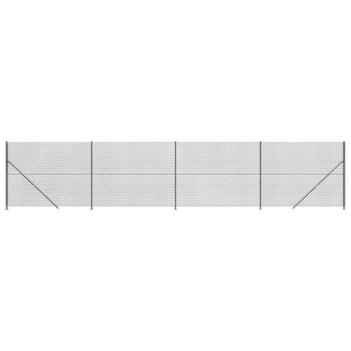 Trådhegn med flange 1,6x10 m antracitgrå