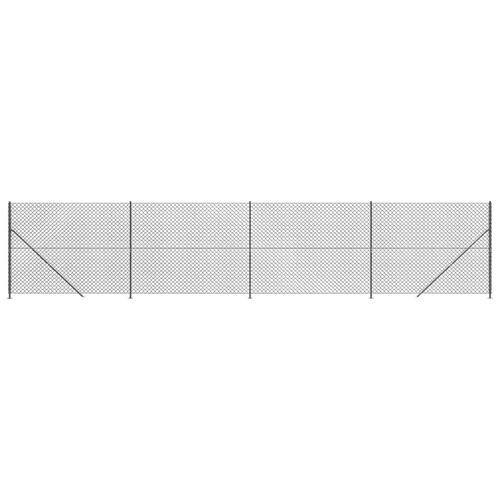 Trådhegn med flange 2x10 m antracitgrå