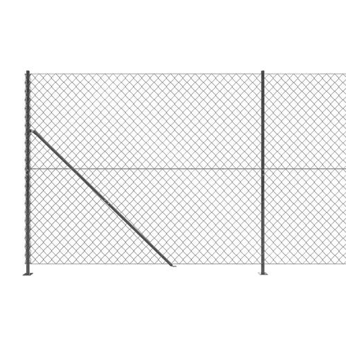 Trådhegn med flange 2x10 m antracitgrå