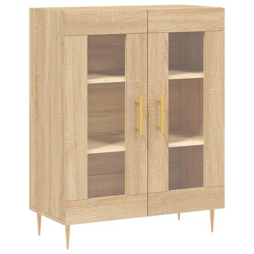 Skænk 69,5x34x90 cm konstrueret træ sonoma-eg