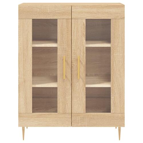 Skænk 69,5x34x90 cm konstrueret træ sonoma-eg