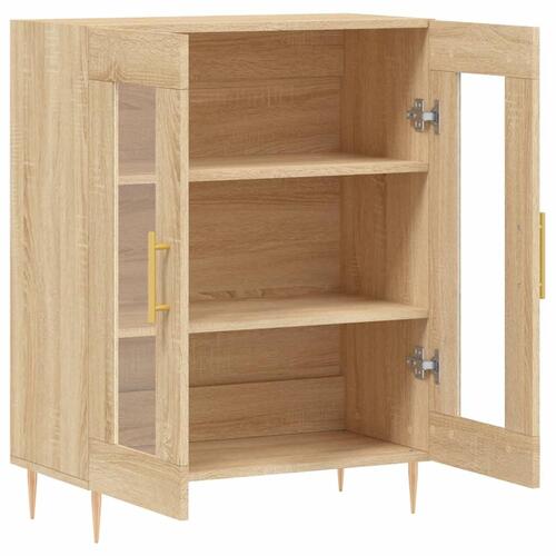 Skænk 69,5x34x90 cm konstrueret træ sonoma-eg