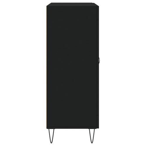 Skænk 69,5x34x90 cm konstrueret træ sort