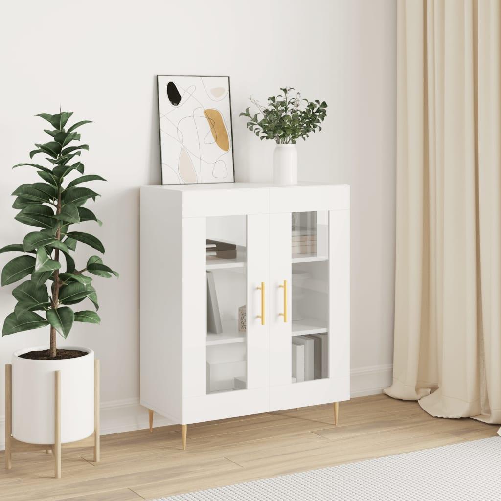 Skænk 69,5x34x90 cm konstrueret træ hvid