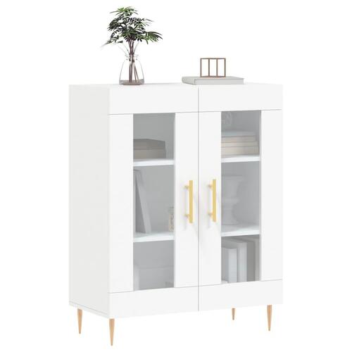 Skænk 69,5x34x90 cm konstrueret træ hvid