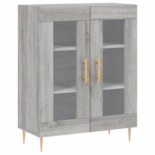 Skænk 69,5x34x90 cm konstrueret træ grå sonoma-eg