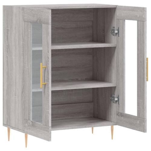 Skænk 69,5x34x90 cm konstrueret træ grå sonoma-eg