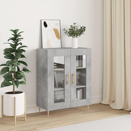 Skænk 69,5x34x90 cm konstrueret træ betongrå