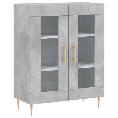 Skænk 69,5x34x90 cm konstrueret træ betongrå
