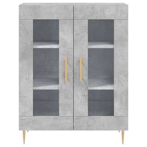 Skænk 69,5x34x90 cm konstrueret træ betongrå