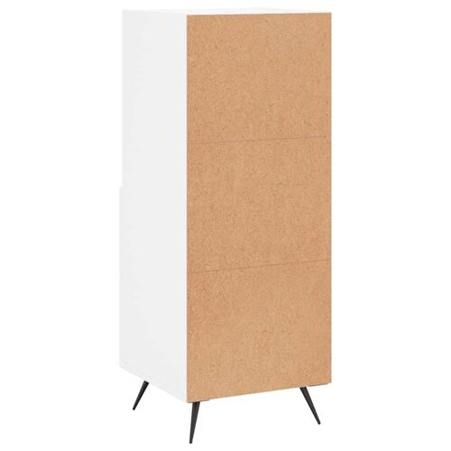 Skænk 34,5x34x90 cm konstrueret træ hvid