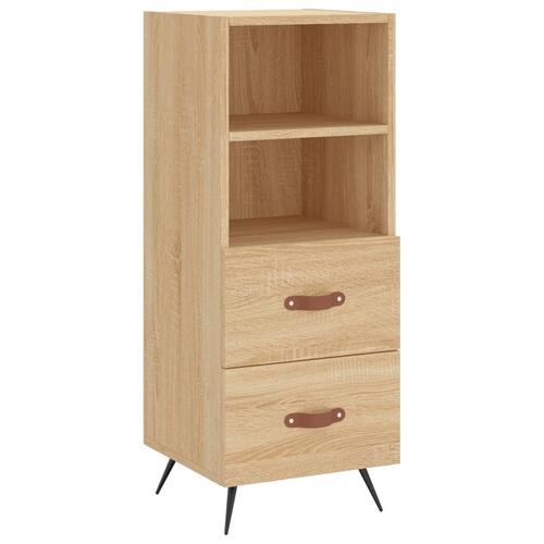 Skænk 34,5x34x90 cm konstrueret træ sonoma-eg