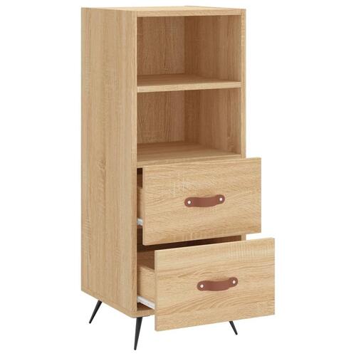 Skænk 34,5x34x90 cm konstrueret træ sonoma-eg