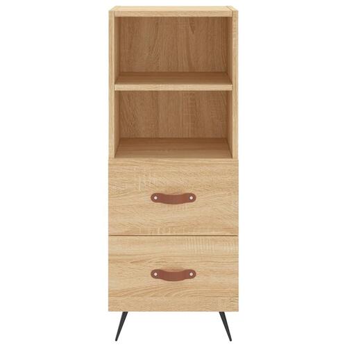 Skænk 34,5x34x90 cm konstrueret træ sonoma-eg