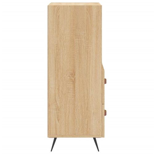 Skænk 34,5x34x90 cm konstrueret træ sonoma-eg