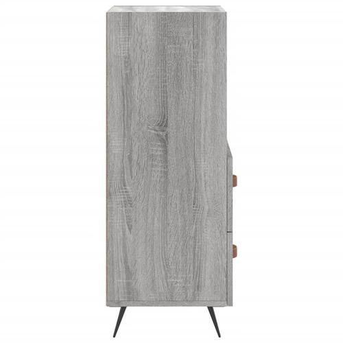 Skænk 34,5x34x90 cm konstrueret træ grå sonoma-eg