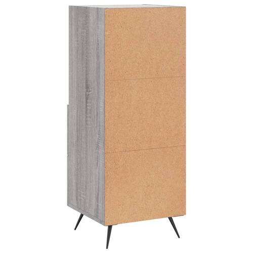 Skænk 34,5x34x90 cm konstrueret træ grå sonoma-eg