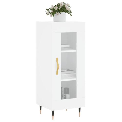 Skænk 34,5x34x90 cm konstrueret træ hvid