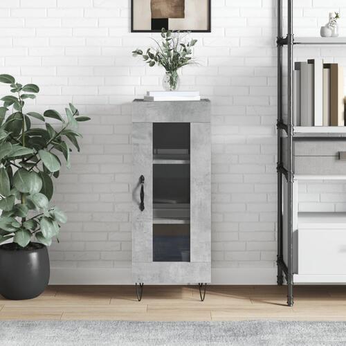 Skænk 34,5x34x90 cm konstrueret træ betongrå