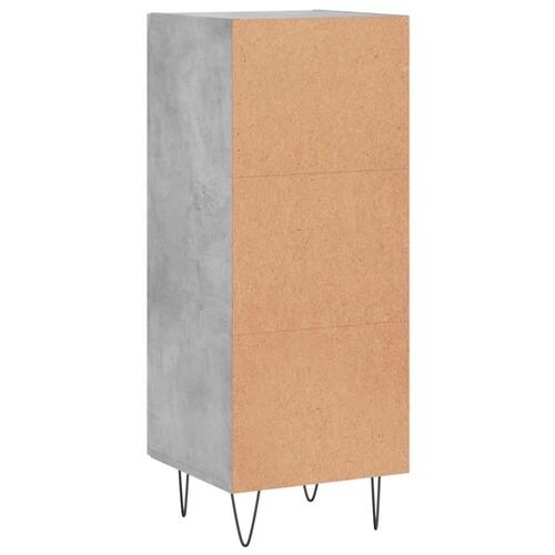 Skænk 34,5x34x90 cm konstrueret træ betongrå