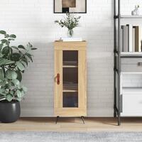 Skænk 34,5x34x90 cm konstrueret træ sonoma-eg