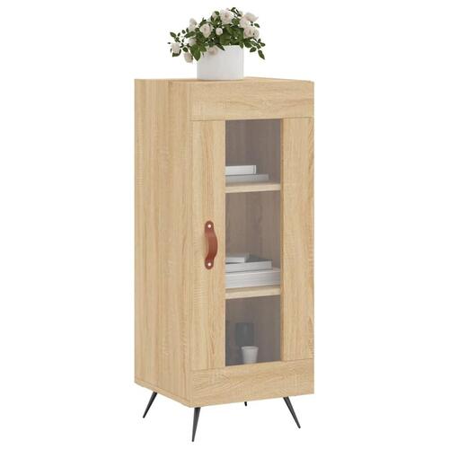 Skænk 34,5x34x90 cm konstrueret træ sonoma-eg