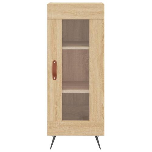 Skænk 34,5x34x90 cm konstrueret træ sonoma-eg