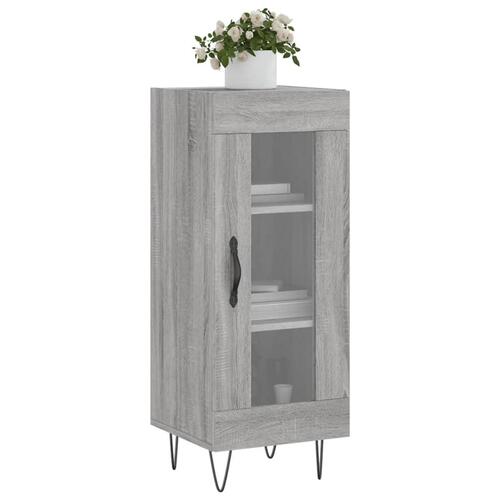 Skænk 34,5x34x90 cm konstrueret træ grå sonoma-eg