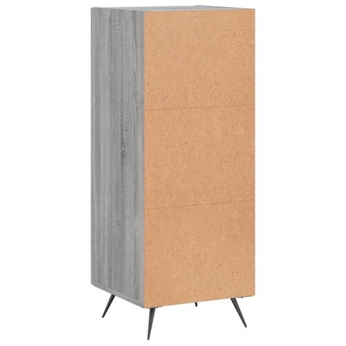 Skænk 34,5x34x90 cm konstrueret træ grå sonoma-eg