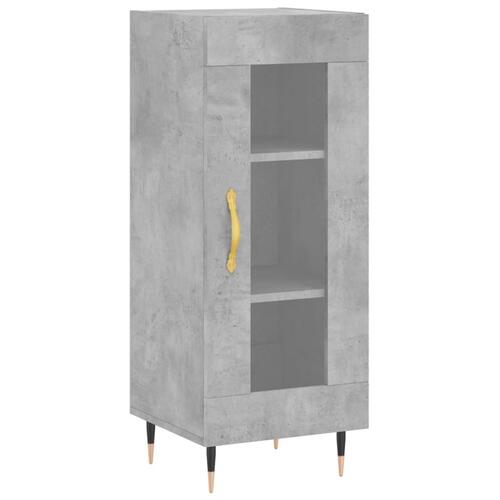 Skænk 34,5x34x90 cm konstrueret træ betongrå