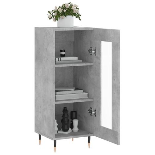 Skænk 34,5x34x90 cm konstrueret træ betongrå