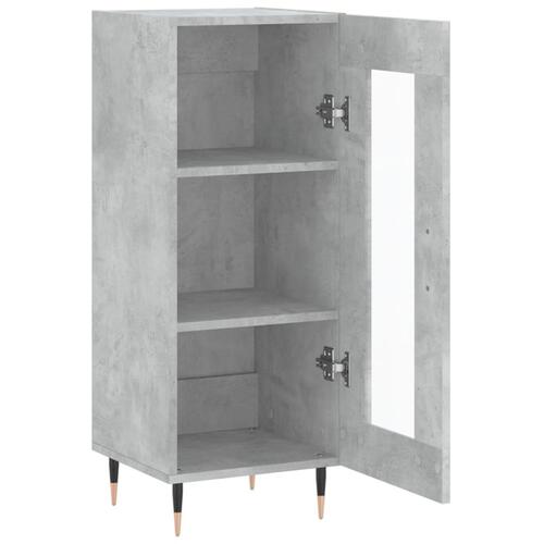 Skænk 34,5x34x90 cm konstrueret træ betongrå
