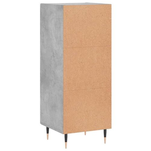 Skænk 34,5x34x90 cm konstrueret træ betongrå