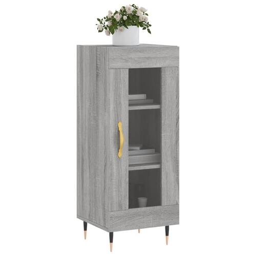 Skænk 34,5x34x90 cm konstrueret træ grå sonoma-eg
