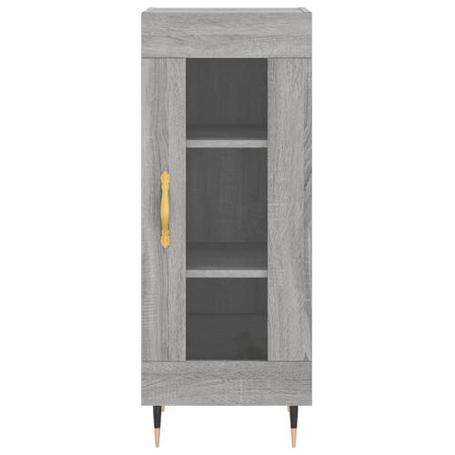 Skænk 34,5x34x90 cm konstrueret træ grå sonoma-eg