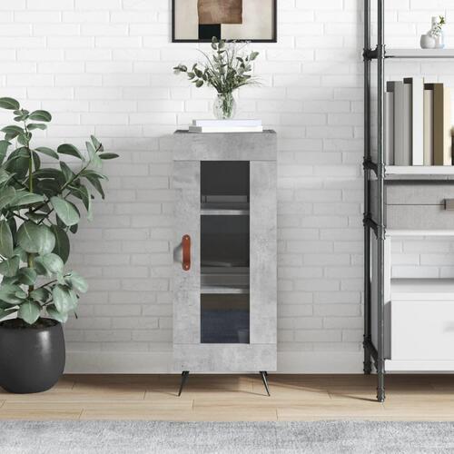 Skænk 34,5x34x90 cm konstrueret træ betongrå