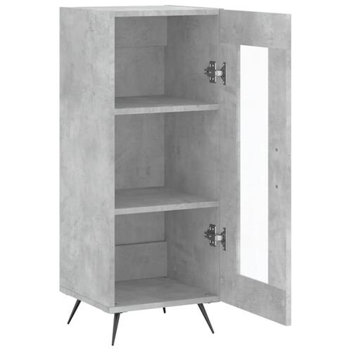 Skænk 34,5x34x90 cm konstrueret træ betongrå