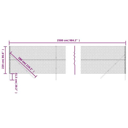 Trådhegn 2,2x25 m grøn