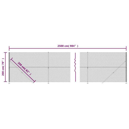 Trådhegn med flange 2x25 m grøn