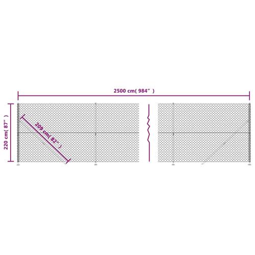 Trådhegn med flange 2,2x25 m grøn