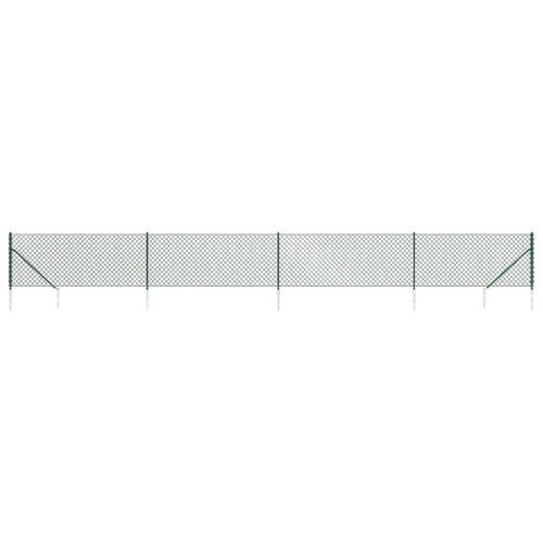 Trådhegn med jordspyd 0,8x10 m grøn