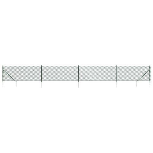 Trådhegn med jordspyd 1,1x10 m grøn