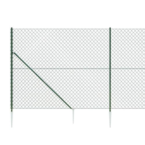Trådhegn med jordspyd 1,6x10 m grøn