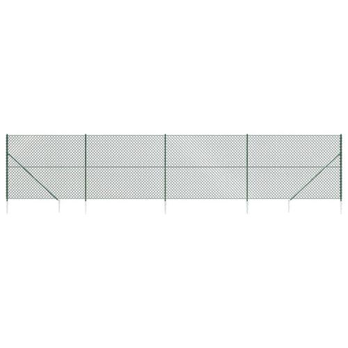 Trådhegn med jordspyd 1,8x10 m grøn