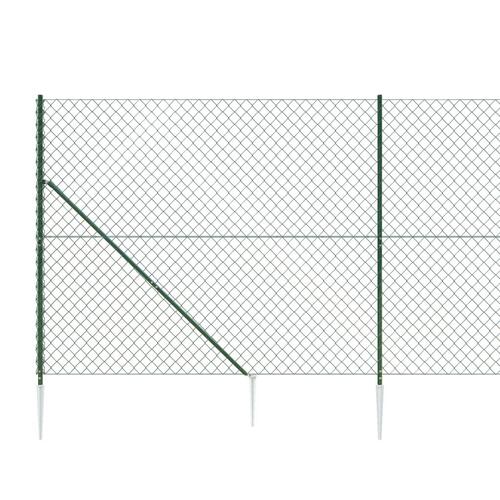 Trådhegn med jordspyd 0,8x25 m grøn
