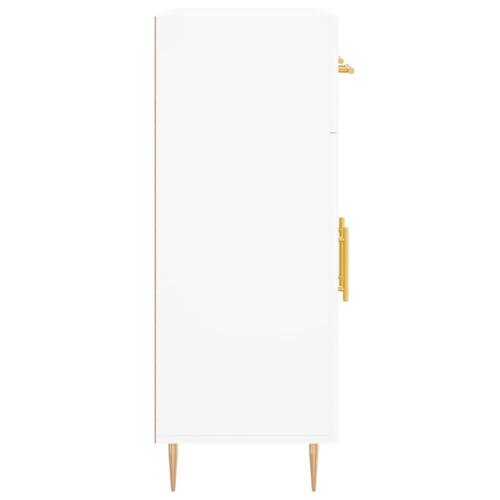 Skænk 69,5x34x90 cm konstrueret træ hvid