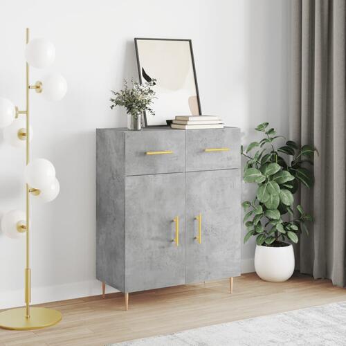 Skænk 69,5x34x90 cm konstrueret træ betongrå
